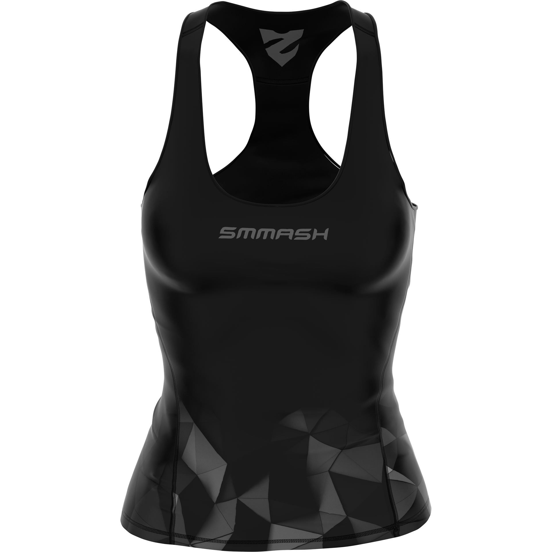 Czarny Tank Top Na Siłownię AURORA