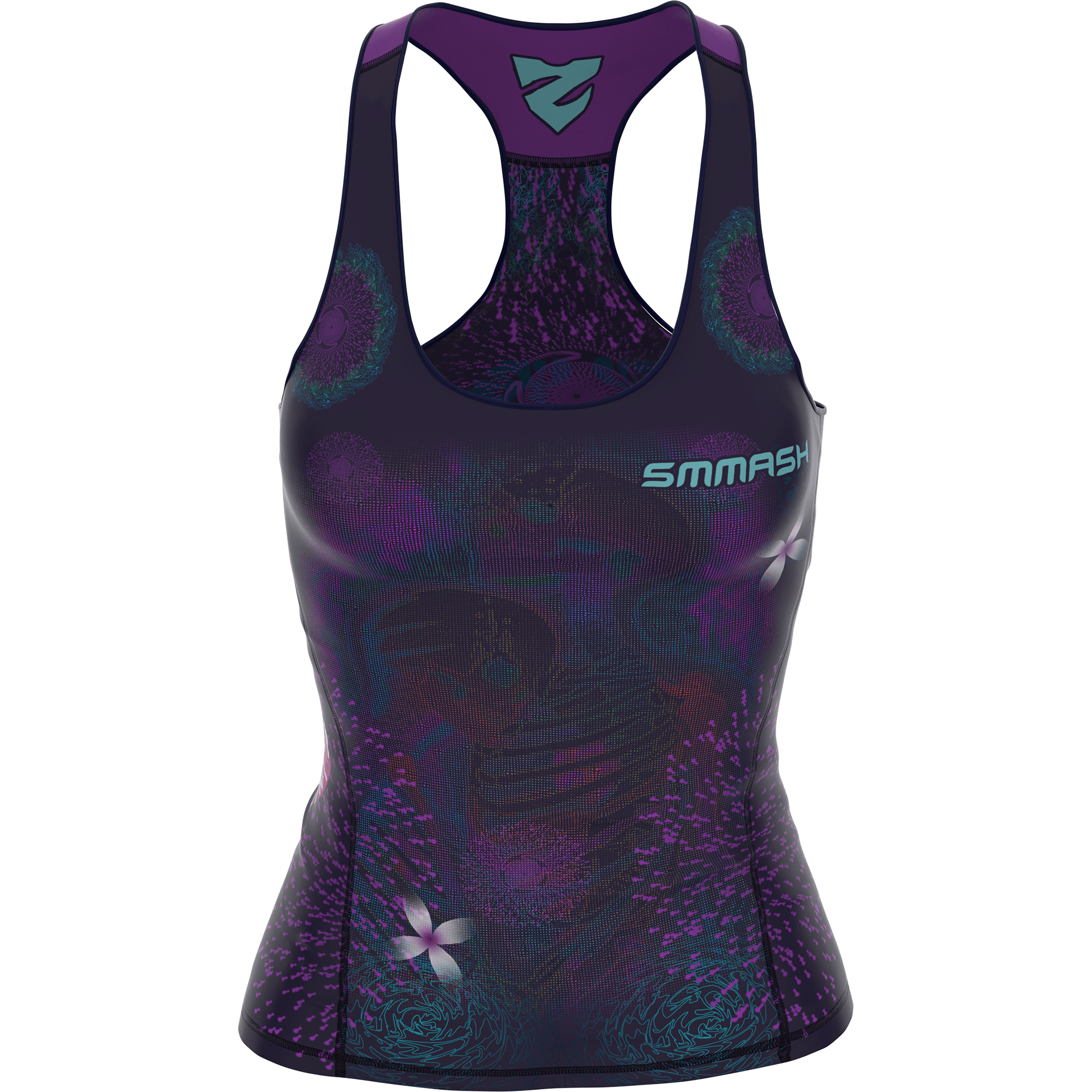 Tank Top Sportowy Damski Z Motywem Kwiatów WONDERLAND