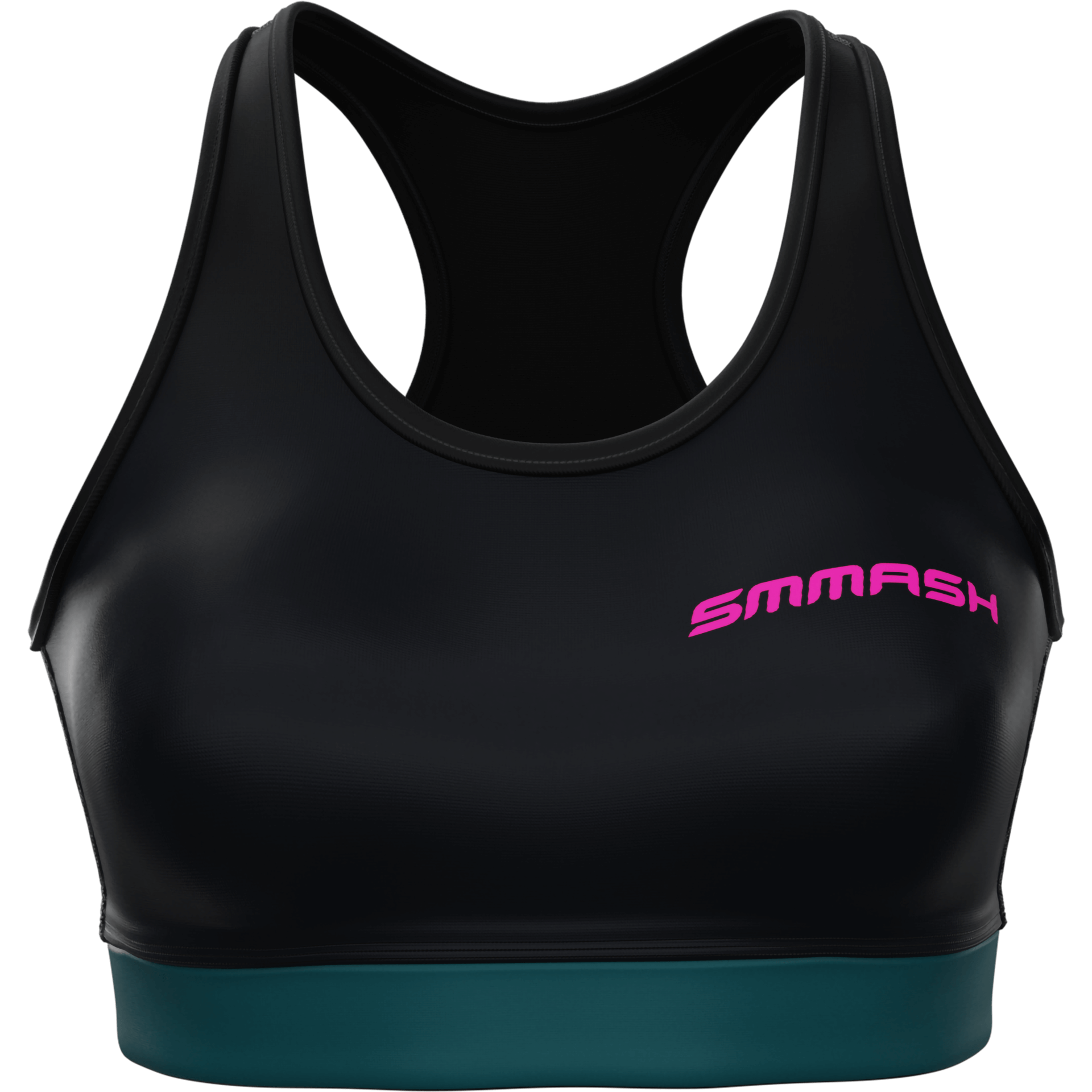 Czarny Top Sportowy Damski MERMAID