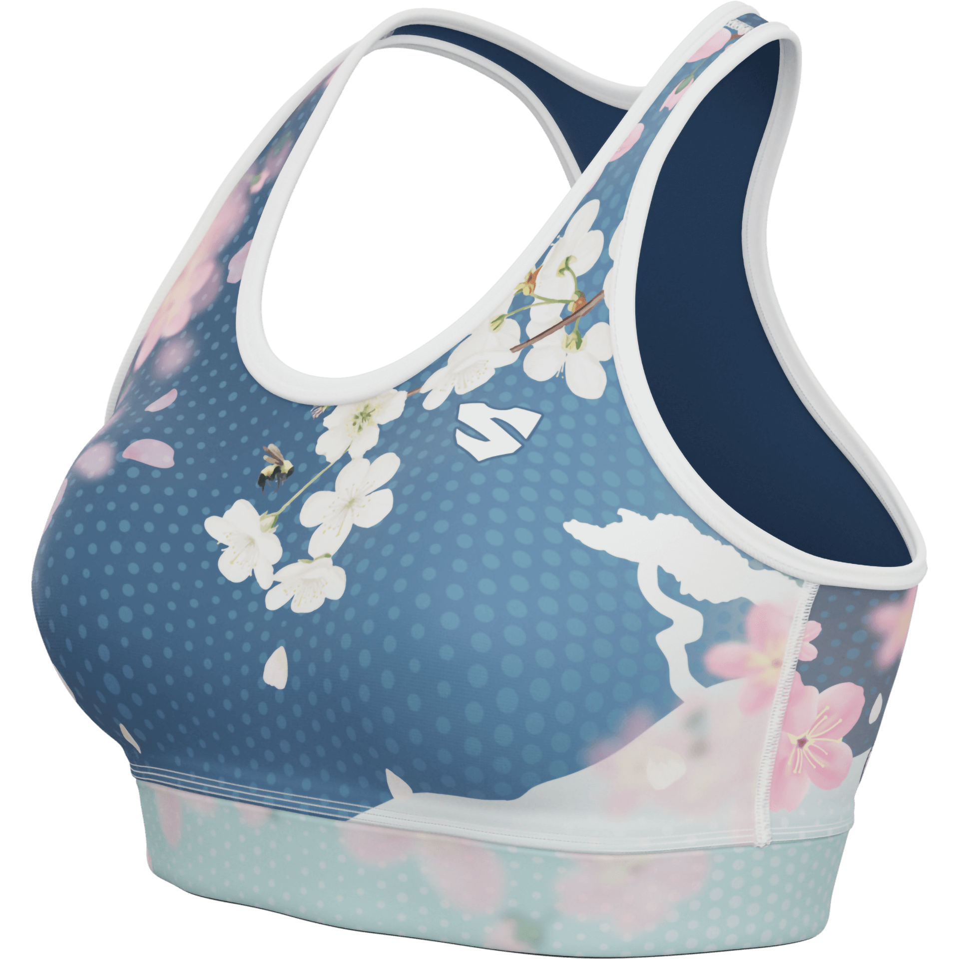 Top Treningowy Damski Z Motywem Kwiatów BLOSSOM