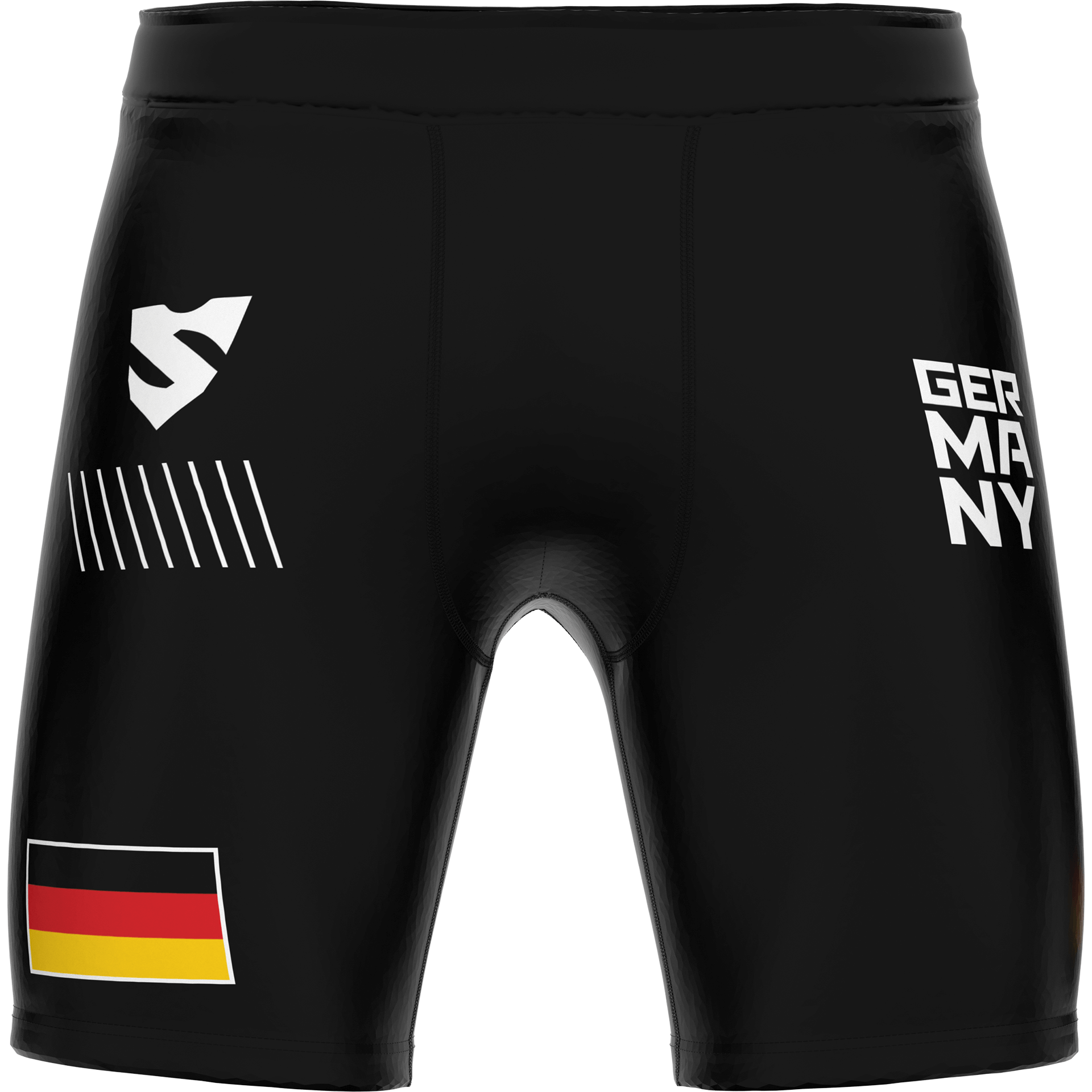 Czarne Spodenki Męskie Z Flagą Niemiec PATRIOT 3.0 GERMANY