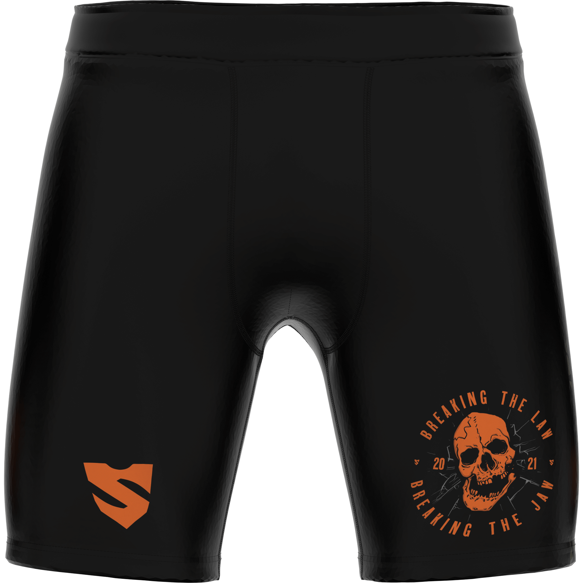 MMA Krótkie Legginsy Czarne Dla Mężczyzn JAWBREAKERS