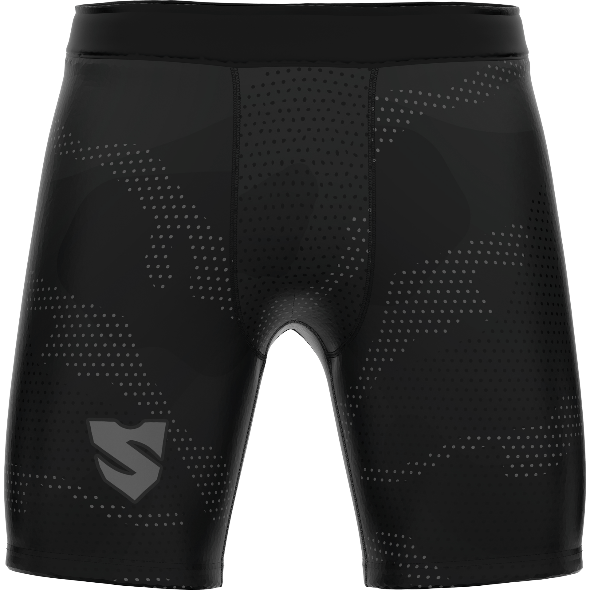 Czarne Krótkie Legginsy MMA MURK