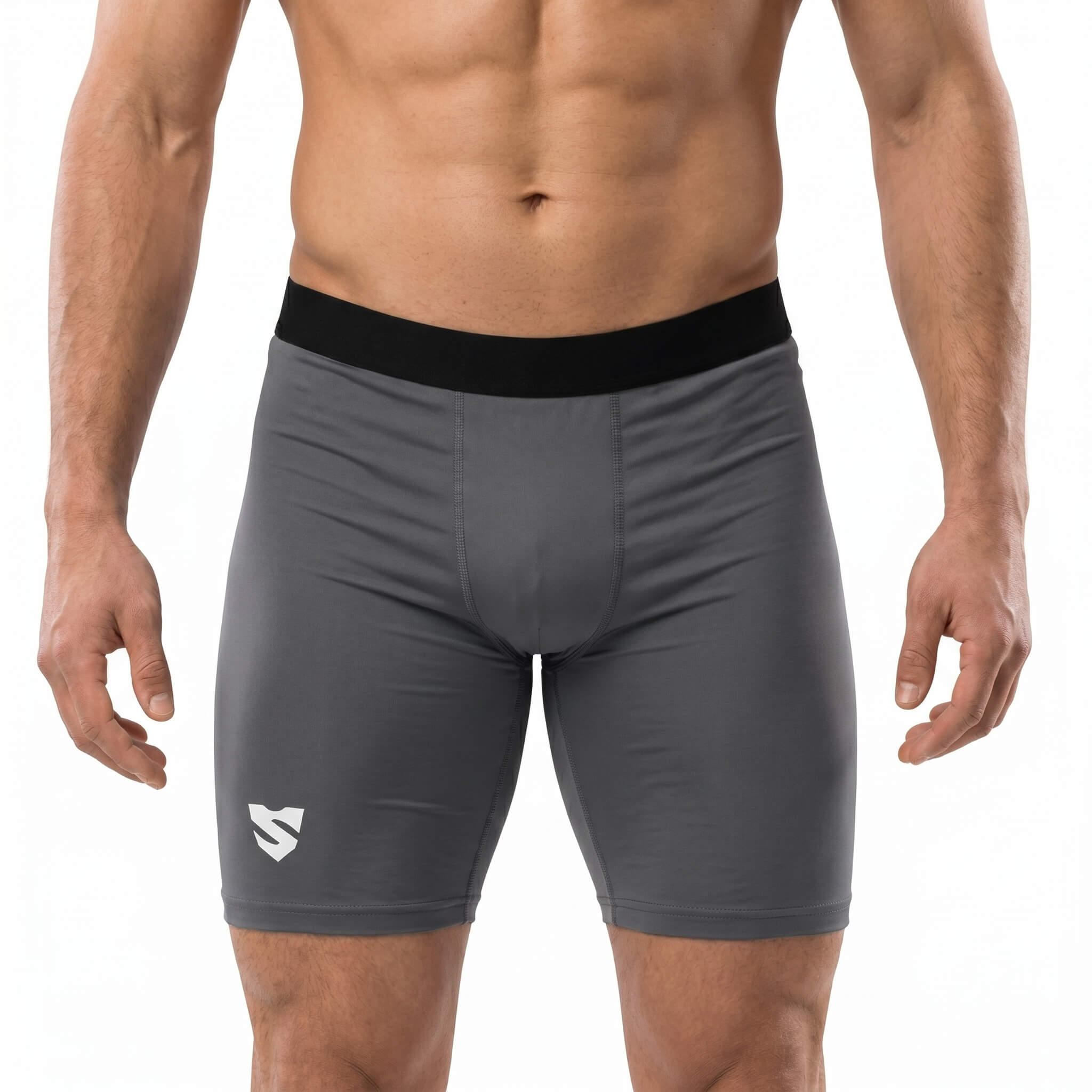 KRÓTKIE LEGGINSY DO BIEGANIA I OCR  GRAPHITE