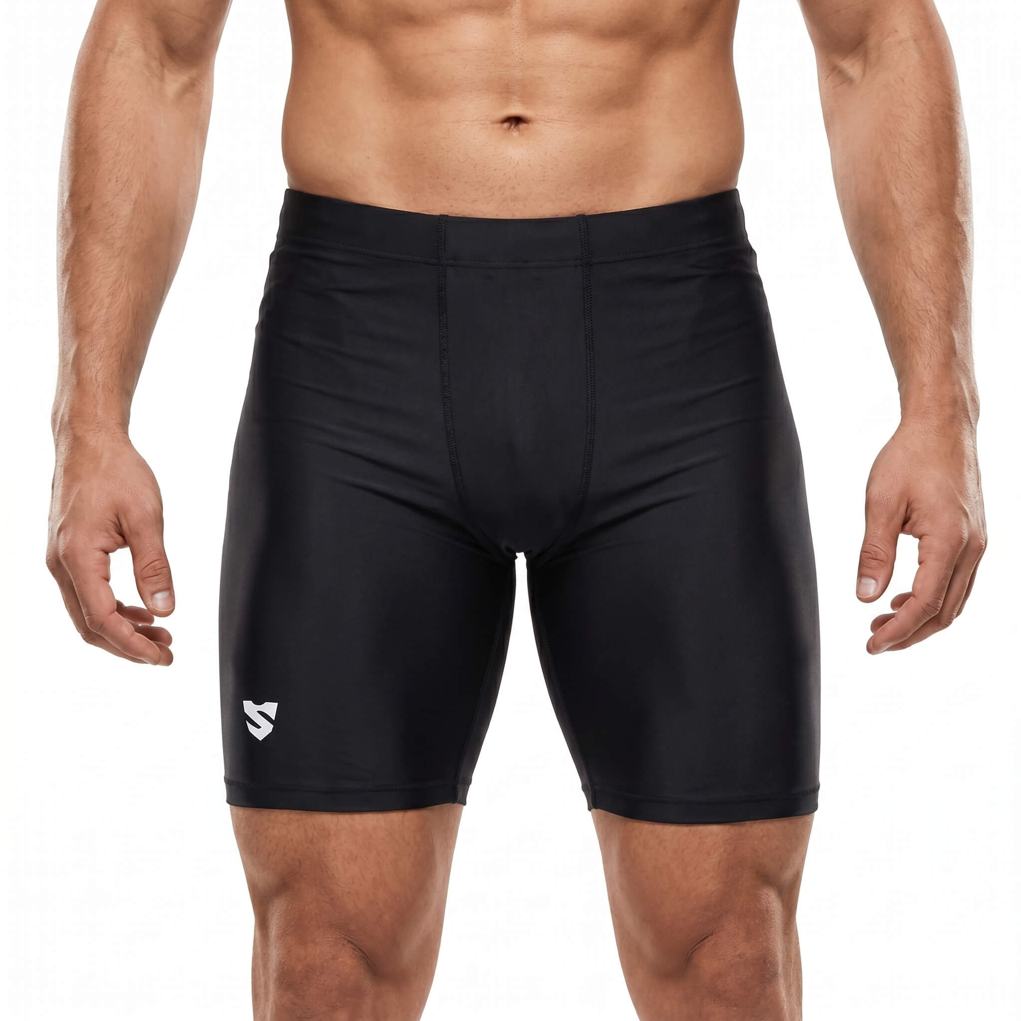 KRÓTKIE LEGGINSY DO BIEGANIA I OCR  NEW BLACK