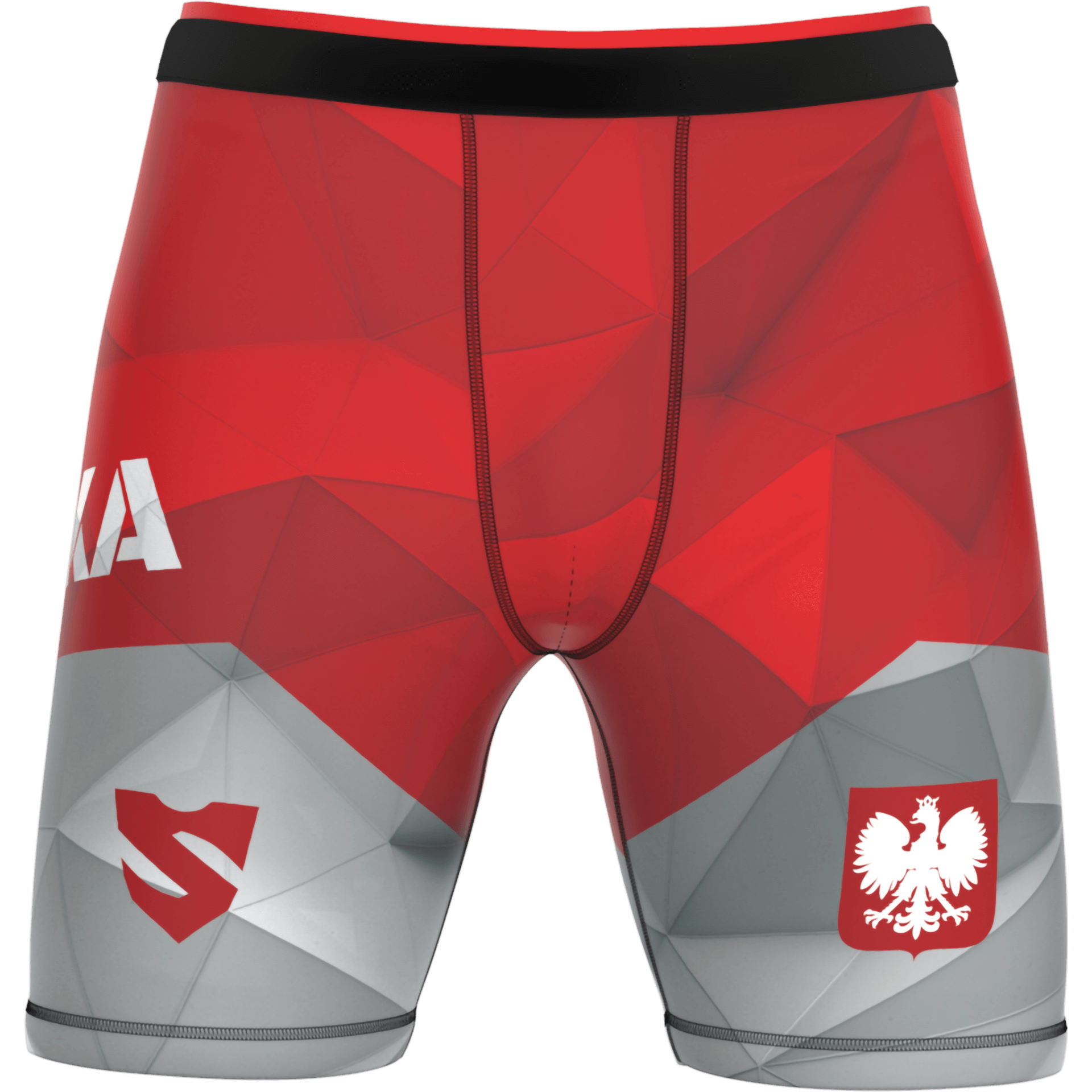Polskie Krótkie Legginsy Treningowe Męskie PATRIOT 3.0 POLAND