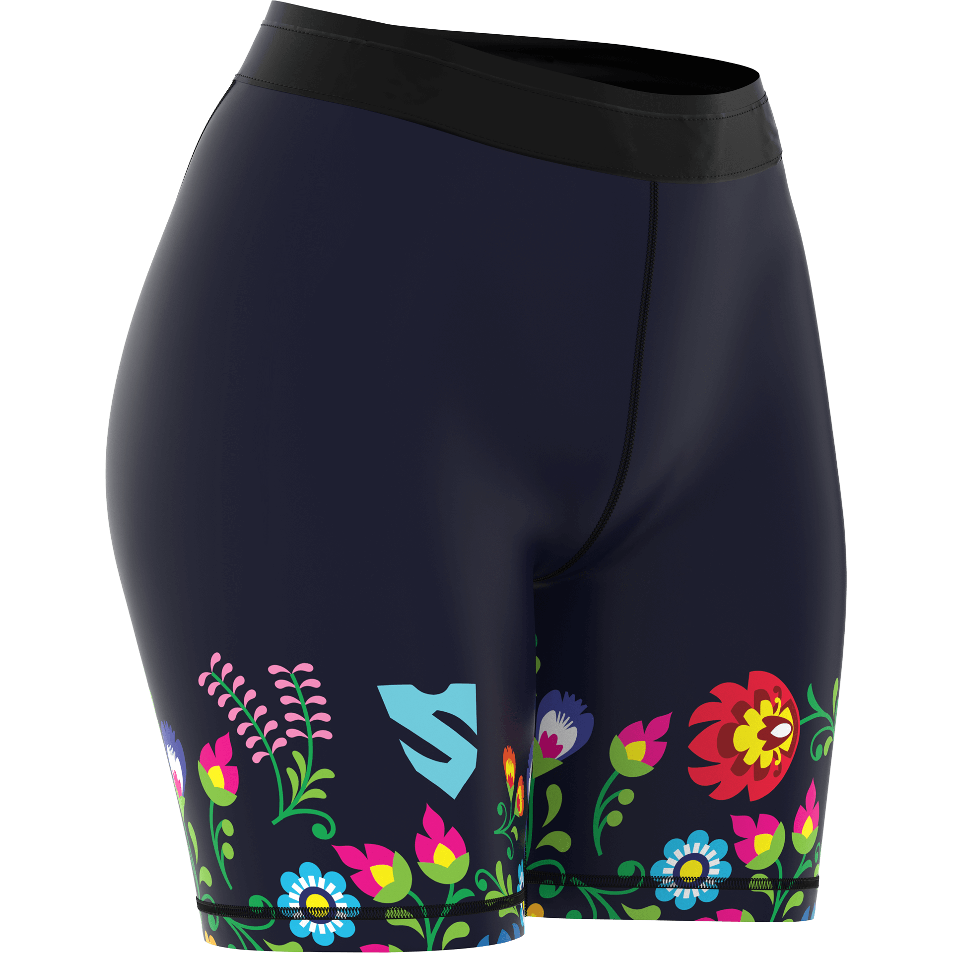 Krótkie legginsy do biegania i OCR damskie SMMASH FOLK