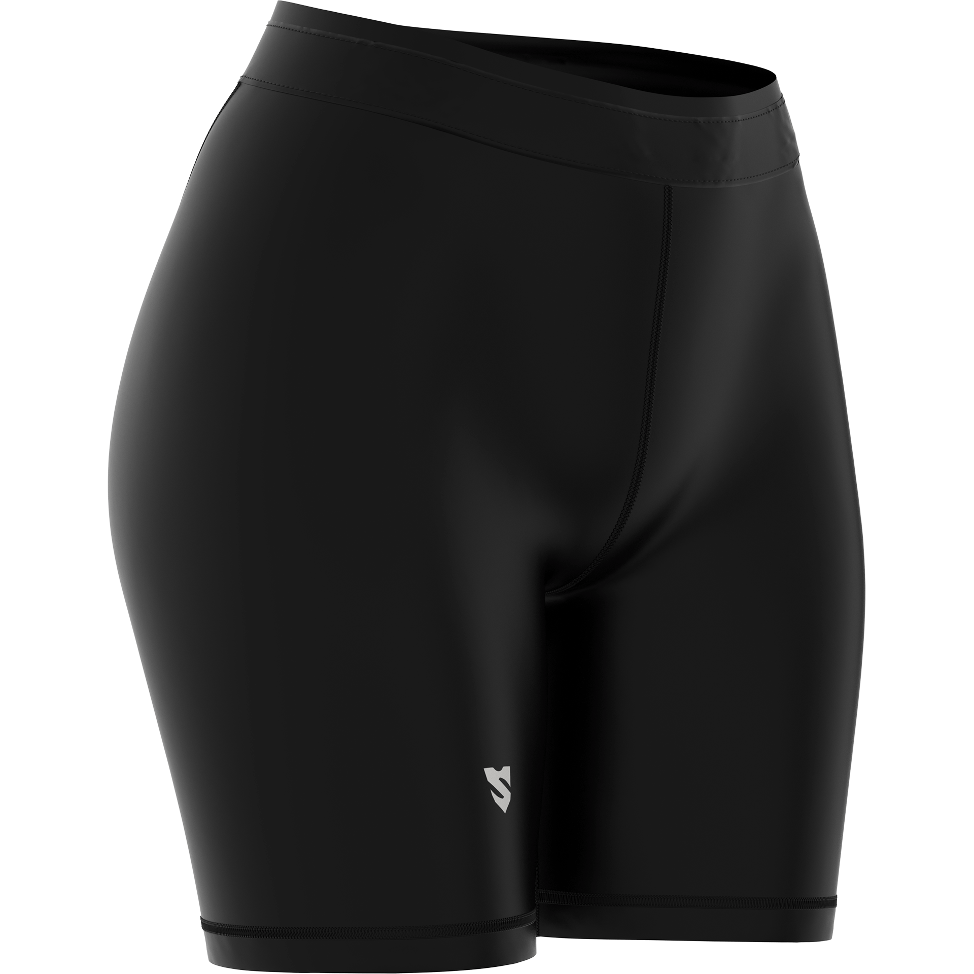 Czarne Krótkie Legginsy Sportowe Damskie NEW BLACK