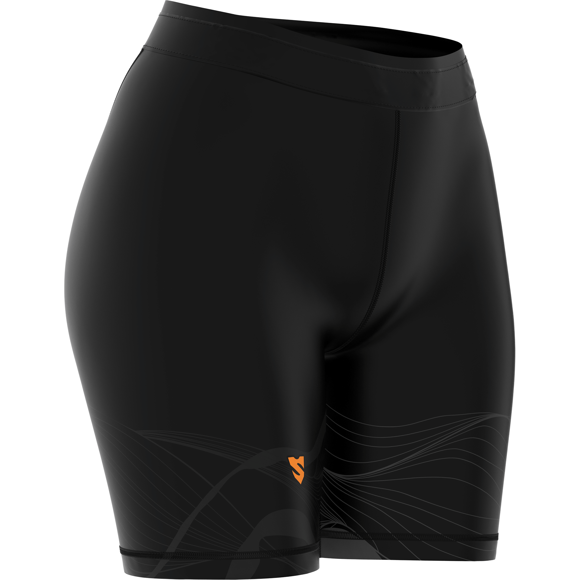 Czarne Krótkie Legginsy Do Biegania Dla Kobiet RESTLESS TRAIL